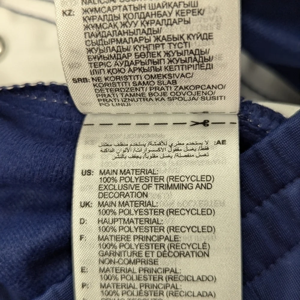 Adidas | Women's Adibreak Snap-Leg Track Pants | Blue/White | Plus Size 3X - Picture 7 of 8